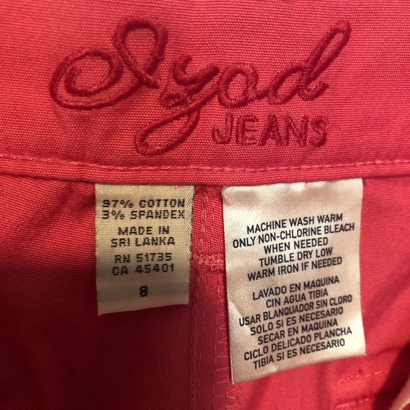 Izod jeans light pink Bermuda Shorts woman’s size 8 vacation - Picture 5 of 6